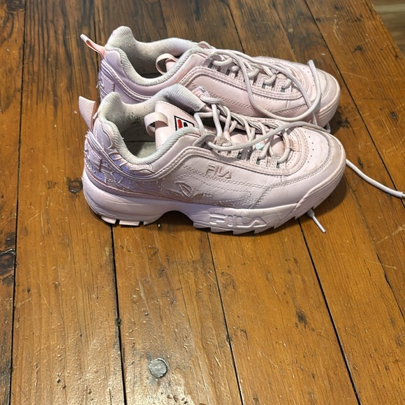 Limited Edition Fila Distributer ll Pink Rose Sneakers - Picture 3 of 5